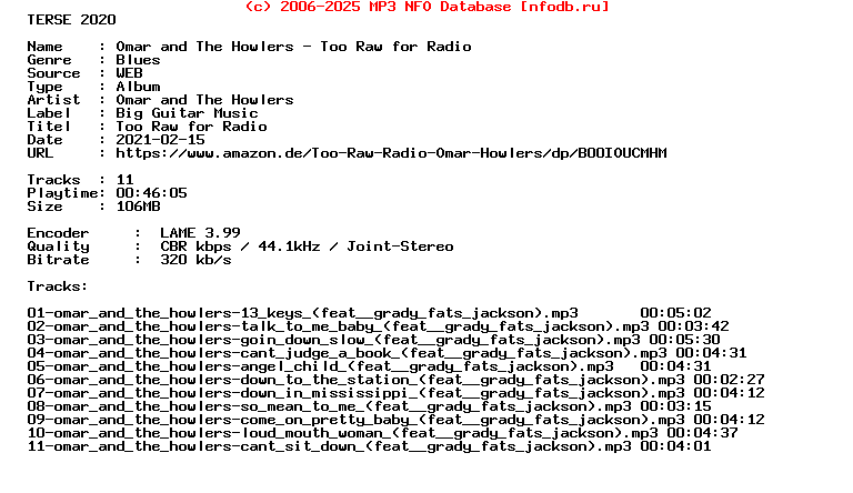 Omar_And_The_Howlers-Too_Raw_For_Radio-WEB-2013-Terse