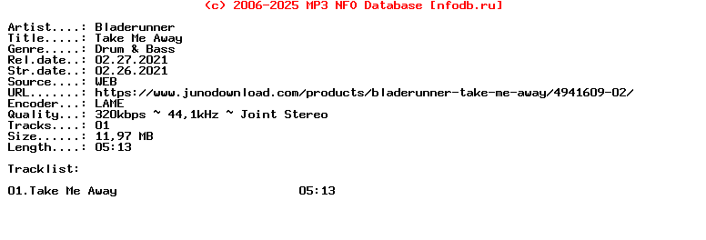 Bladerunner-Take_Me_Away-(HR12)-Single-WEB-2021