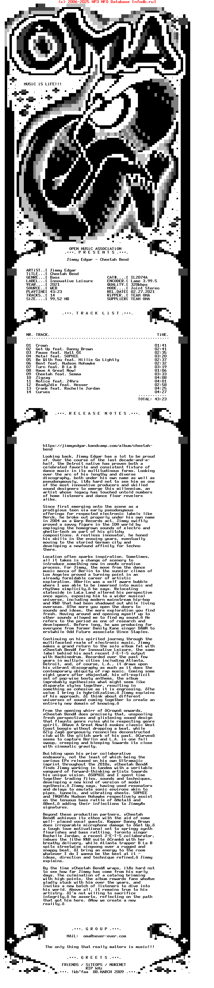 Jimmy_Edgar--Cheetah_Bend-(IL2074A)-WEB-2021-OMA