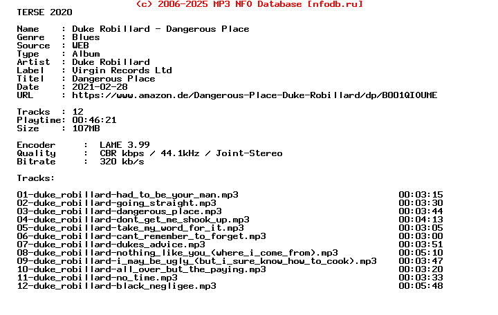 Duke_Robillard-Dangerous_Place-WEB-1997-Terse