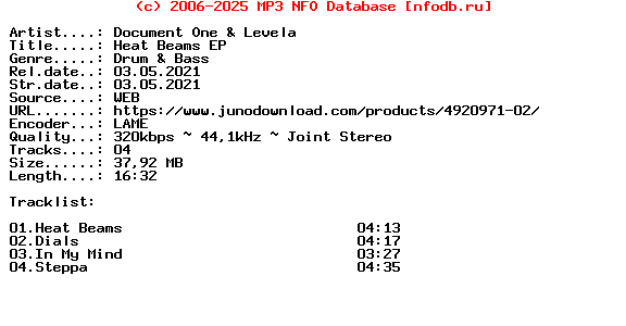 Document_One_And_Levela-Heat_Beams_Ep-(ELA053)-WEB-2021