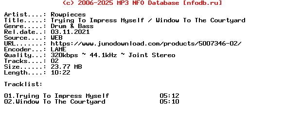 Rowpieces-Trying_To_Impress_Myself__Window_To_The_Courtyard-(ROW024)-WEB-2021