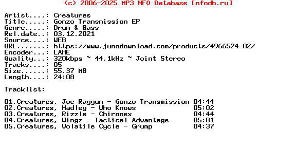 Creatures-Gonzo_Transmission_Ep-(OVR033)-WEB-2021