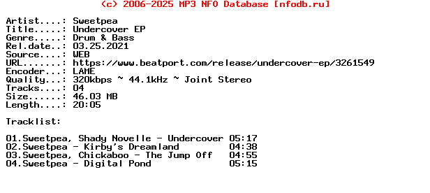 Sweetpea-Undercover_Ep-(SPEAR137)-WEB-2021