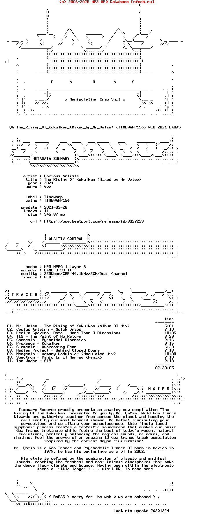 VA-The_Rising_Of_Kukulkan_(MIXED_BY_MR_VATSA)-(TIMEWARP156)-WEB-2021-BABAS