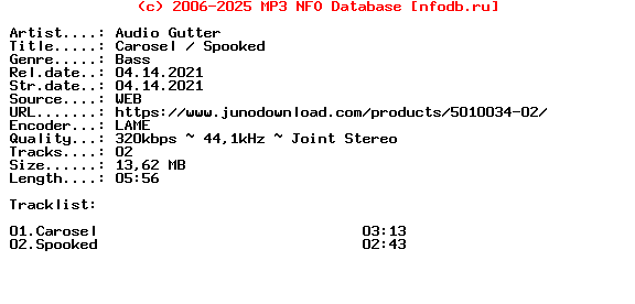Audio_Gutter-Carosel__Spooked-(TDR039)-WEB-2021