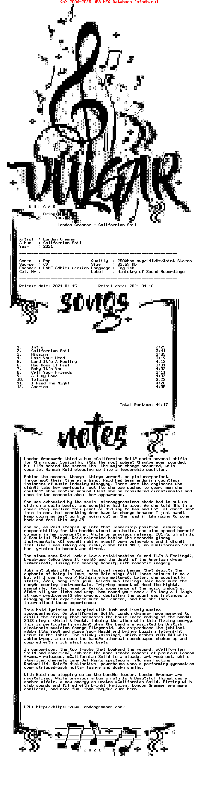 London_Grammar-Californian_Soil-CD-2021