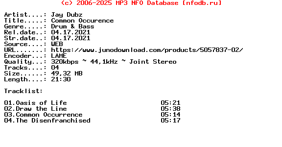 Jay_Dubz-Common_Occurence-(SNG0111)-WEB-2021