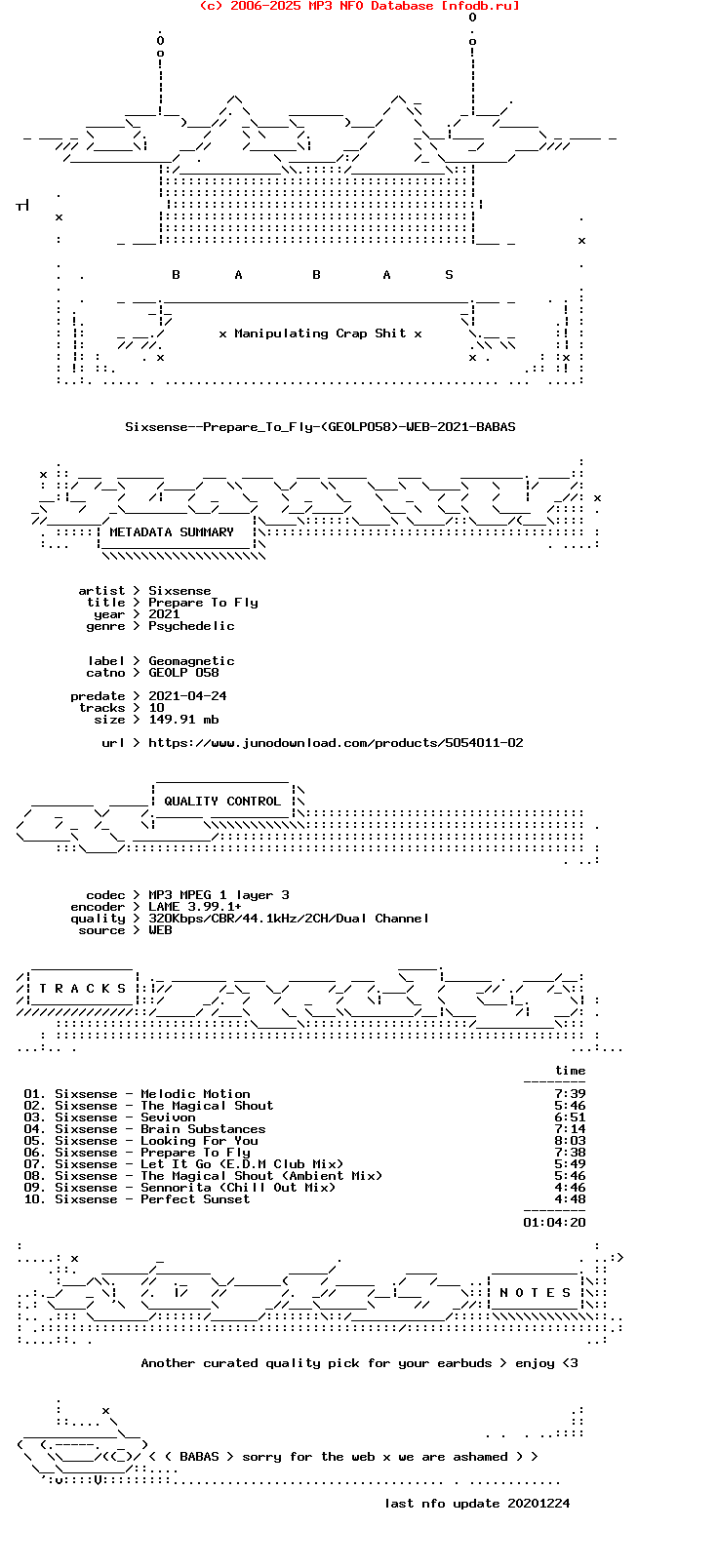 Sixsense--Prepare_To_Fly-(GEOLP058)-WEB-2021-BABAS