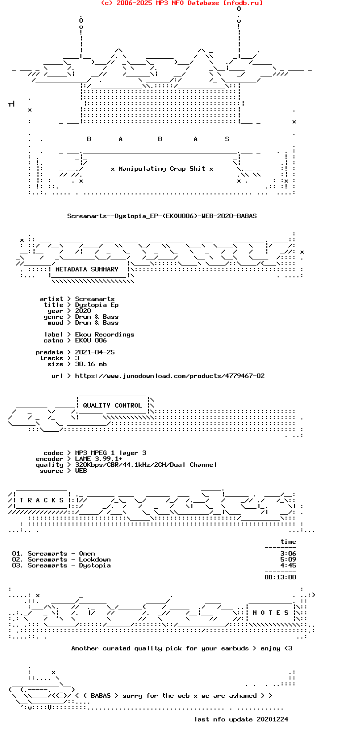 Screamarts--Dystopia_Ep-(EKOU006)-WEB-2020-BABAS