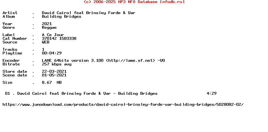 David_Cairol_Feat_Brinsley_Forde_And_Var-Building_Bridges-(370142_1583338)-Single-WEB-2021-Rpo