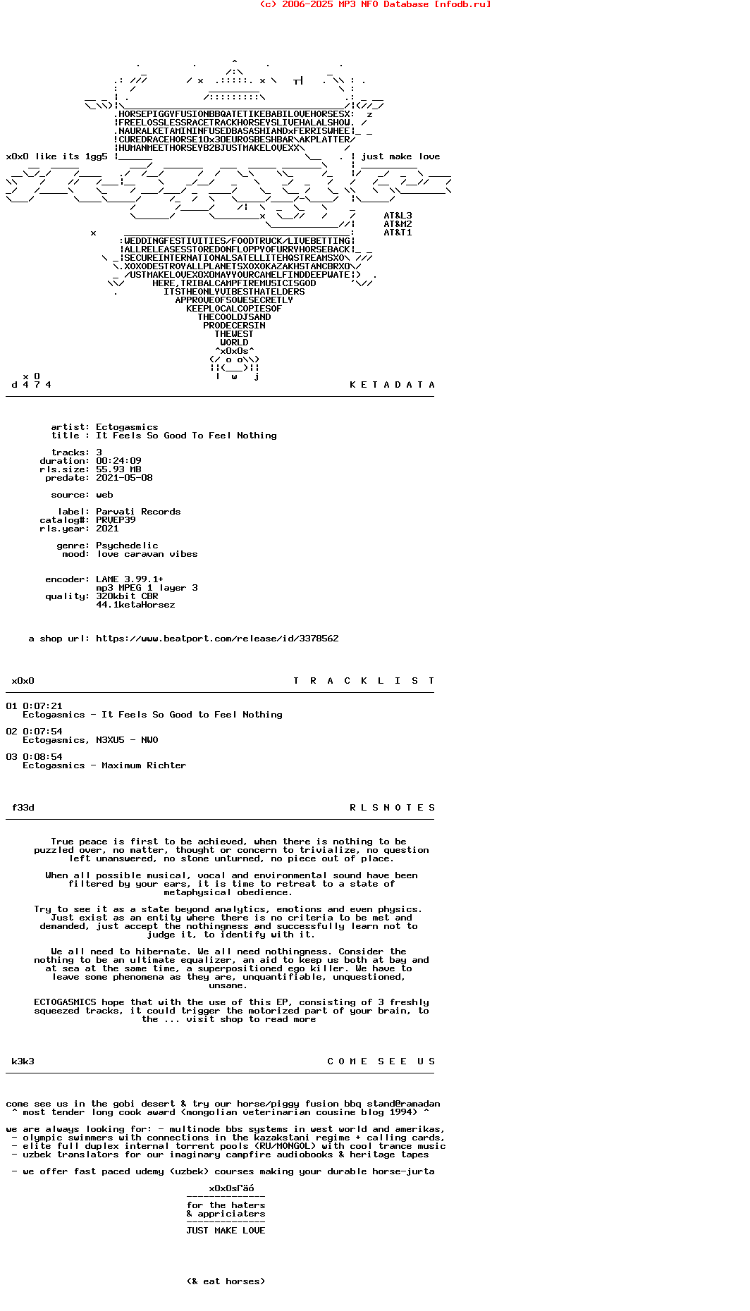 Ectogasmics-It_Feels_So_Good_To_Feel_Nothing-(PRVEP39)-WEB-2021-X0X0S