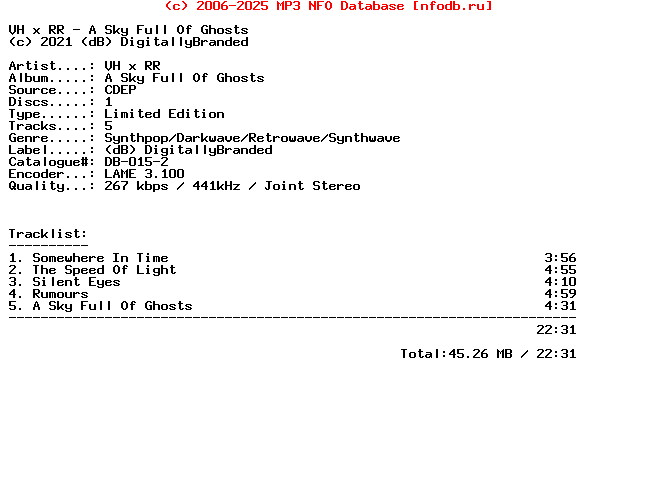Vh_X_Rr-A_Sky_Full_Of_Ghosts-Limited_Edition-CDEP-2021