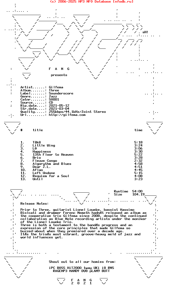 Gilfema-Three-(SO001)-CD-2021