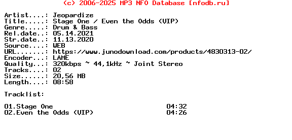 Jeopardize-Stage_One__Even_The_Odds_(VIP)-(CALYPSO046D)-WEB-2020