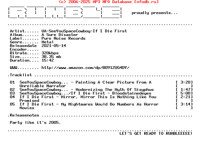 VA-Seeyouspacecowboy-If_I_Die_First-A_Sure_Disaster-(WEB)-2021