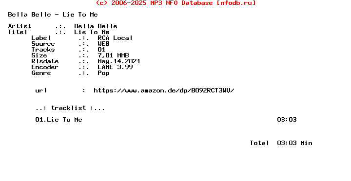 Bella_Belle_-_Lie_To_Me-Single-WEB-2021