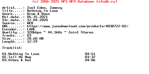 Just_Eden_And_Jamezy-Nothing_To_Lose-(IA005)-WEB-2020