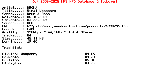 Droma-Viral_Weaponry-(DBA043)-WEB-2021