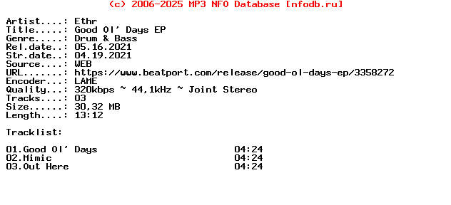 Ethr-Good_Ol_Days_Ep-(ERD011)-WEB-2021