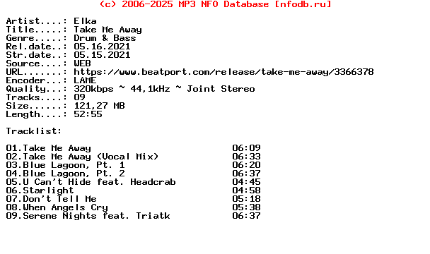 Elka-Take_Me_Away-(REMASTER232)-WEB-2021