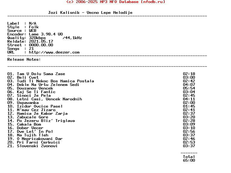 Jozi_Kalisnik-Vecno_Lepe_Melodije-WEB-Si-2012