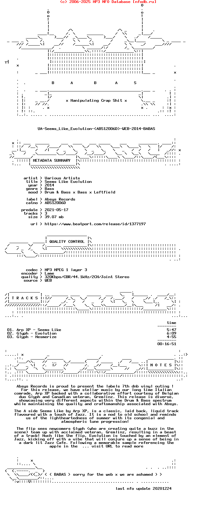 VA-Seems_Like_Evolution-(ABS12006D)-WEB-2014-BABAS
