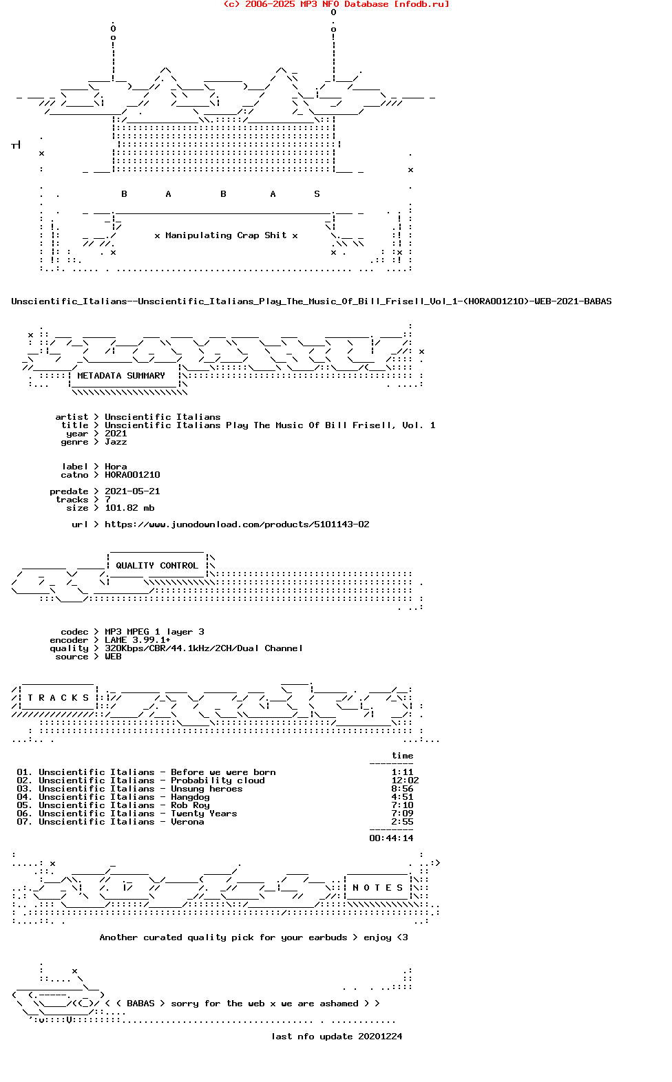 Unscientific_Italians--Unscientific_Italians_Play_The_Music_Of_Bill_Frisell_Vol_1-(HORA001210)-WEB-2021-BABAS