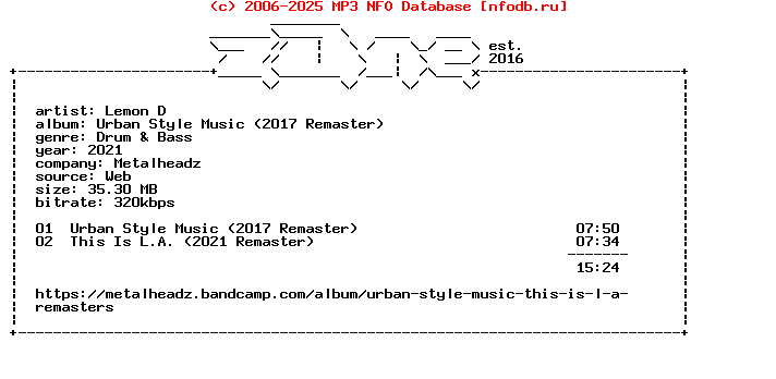 Lemon_D-Urban_Style_Music_2017_Remaster-Meth014X-WEB-2021-Z0Ne