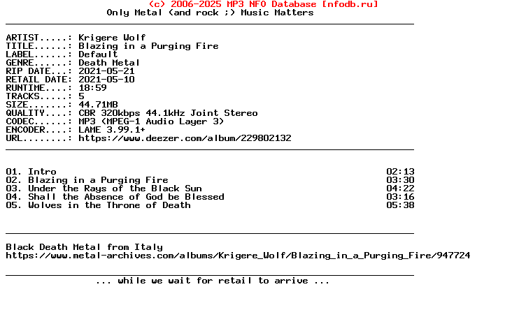 Krigere_Wolf-Blazing_In_A_Purging_Fire-EP-WEB-2021