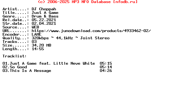 Dj_Choppah-Just_A_Game-(DR017)-WEB-2021