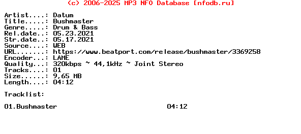 Datum-Bushmaster-(VHS003)-Single-WEB-2021