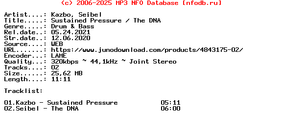 Kazbo_And_Seibel-Sustained_Pressure__The_Dna-(DEEGREE006)-WEB-2020