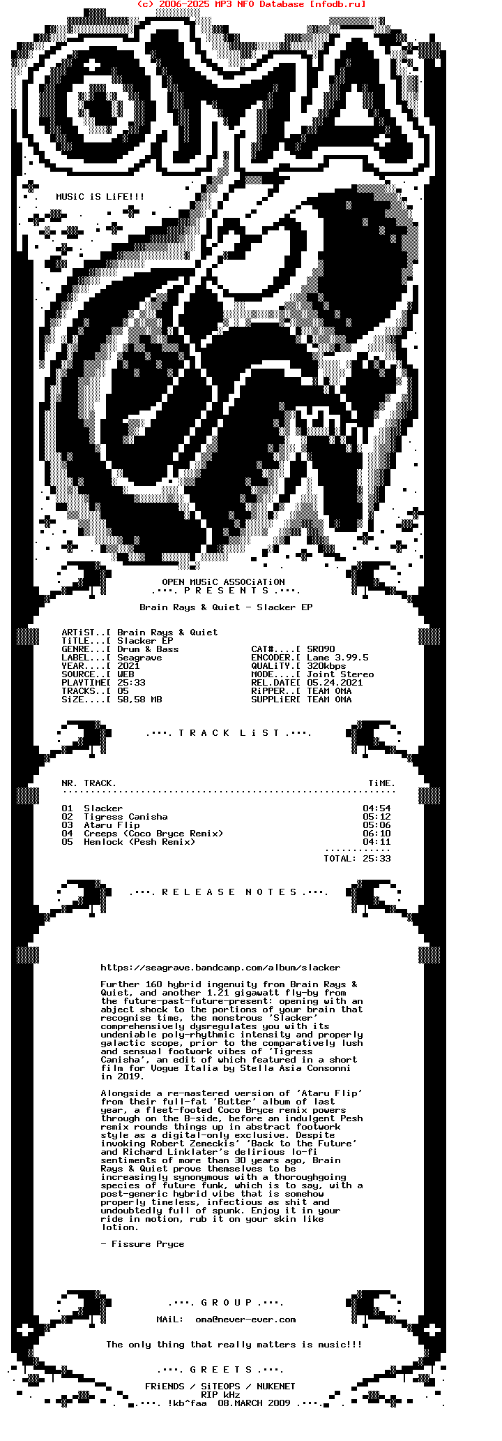 Brain_Rays_And_Quiet--Slacker_Ep-(SR090)-WEB-2021-OMA