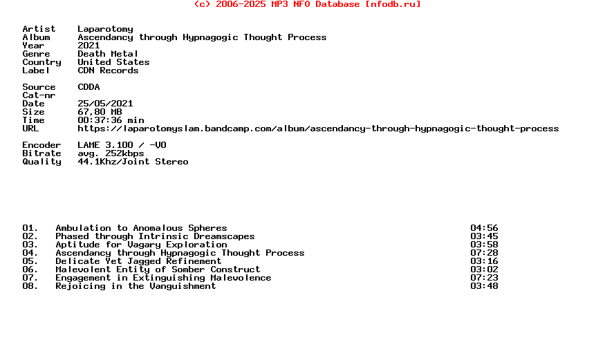 Laparotomy-Ascendancy_Through_Hypnagogic_Thought_Process-CD-2021