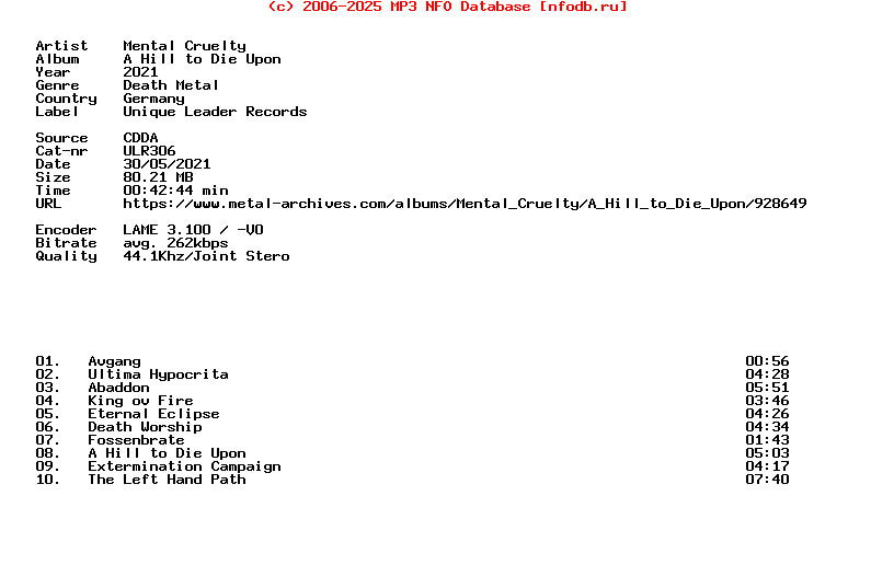 Mental_Cruelty-A_Hill_To_Die_Upon-CD-2021