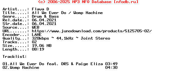 Flava_D-All_We_Ever_Do__Womp_Machine-(NHS429DD)-WEB-2021