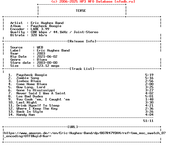Eric_Hughes_Band-Paycheck_Boogie-WEB-2003-Terse