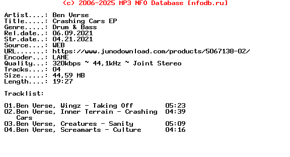 Ben_Verse-Crashing_Cars_Ep-(REBEL025)-WEB-2021