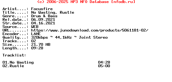 Focusfire-No_Wasting_Rustle-(NRPFRG008)-WEB-2021
