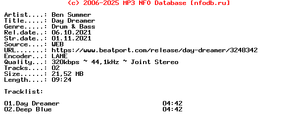 Ben_Summer-Day_Dreamer-(LQBDIG451)-WEB-2021