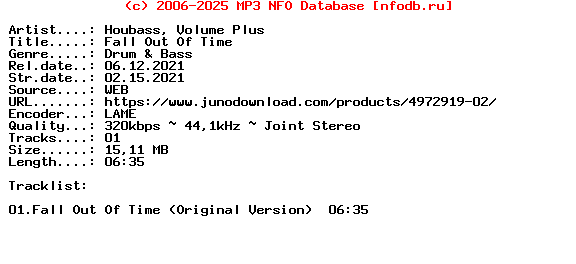 Houbass_And_Volume_Plus-Fall_Out_Of_Time-(BNC175)-Single-WEB-2021