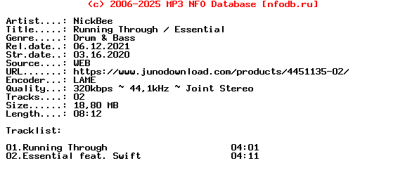 Nickbee-Running_Through__Essential-(SRVLNC003)-WEB-2020