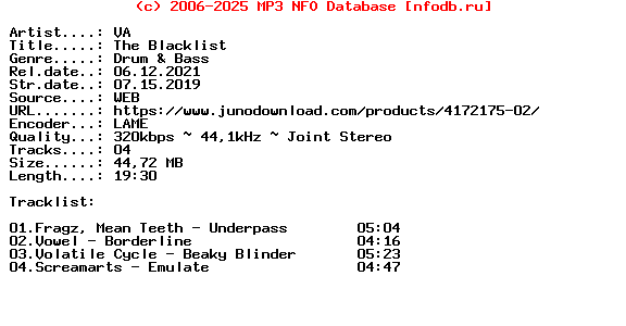 VA-The_Blacklist-(SRVLNCEP001)-WEB-2019
