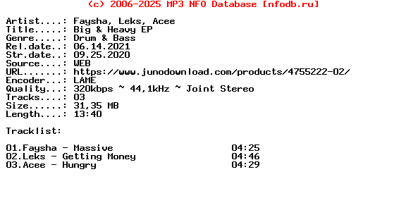 Faysha_And_Leks_And_Acee-Big_And_Heavy_Ep-(BHR001)-WEB-2020