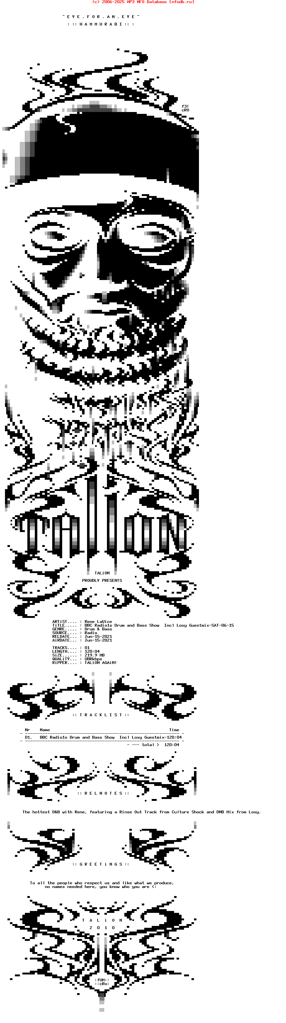 Rene_Lavice_-_Bbc_Radio1S_Drum_And_Bass_Show__Incl_Loxy_Guestmix-SAT-06-15-2021-TALiON