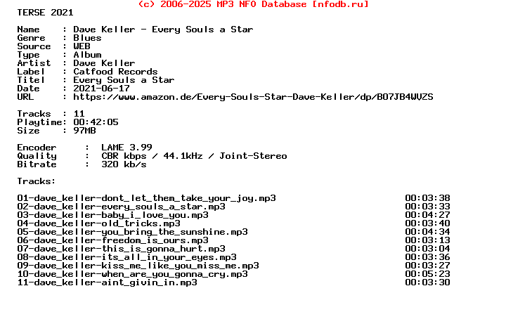 Dave_Keller-Every_Souls_A_Star-WEB-2018-Terse