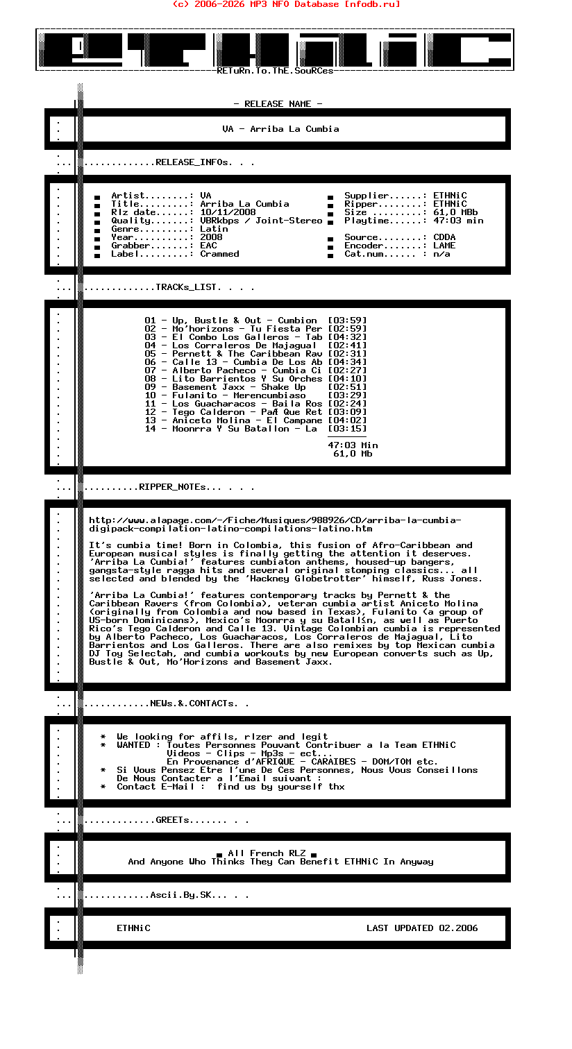 VA-Arriba_La_Cumbia-SP-2008-ETHNiC