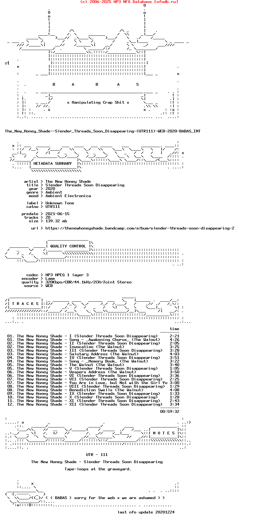 The_New_Honey_Shade--Slender_Threads_Soon_Disappearing-(UTR111)-WEB-2020-Babas_Int