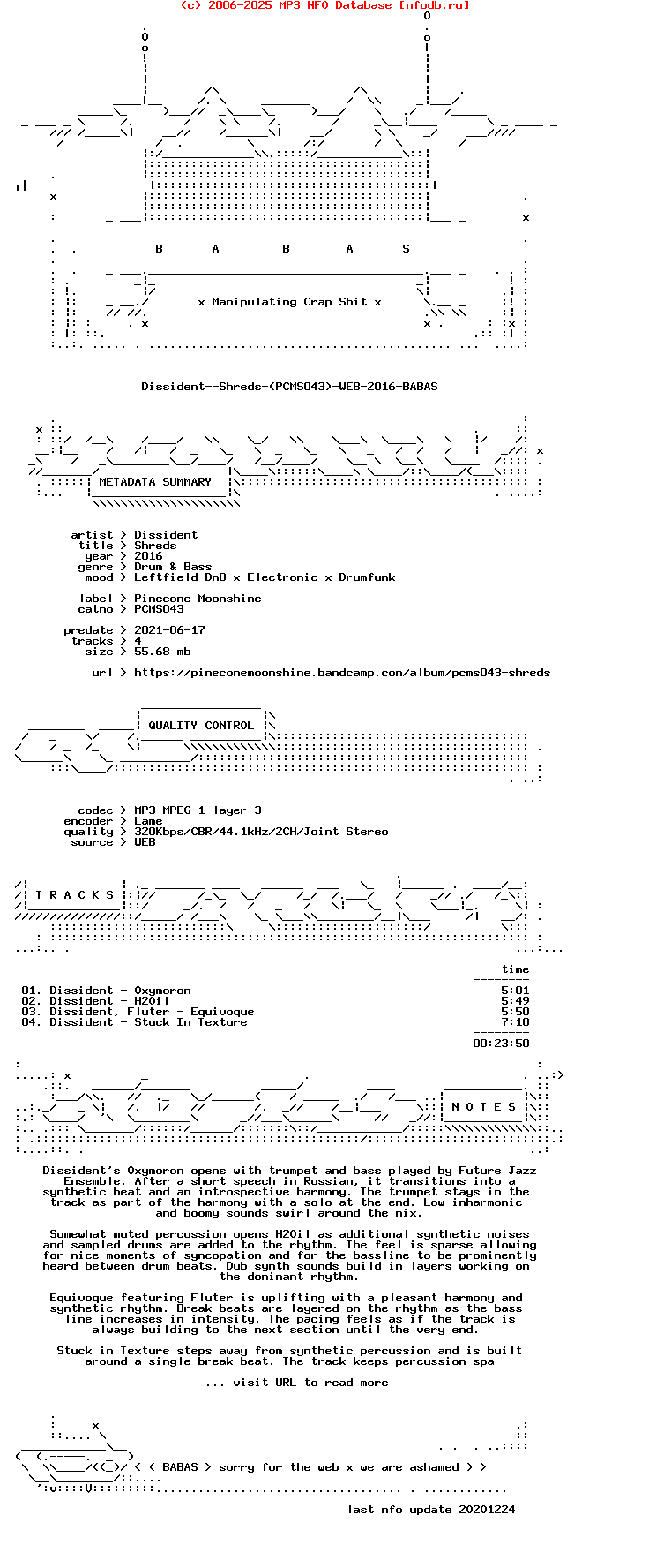 Dissident--Shreds-(PCMS043)-WEB-2016-BABAS